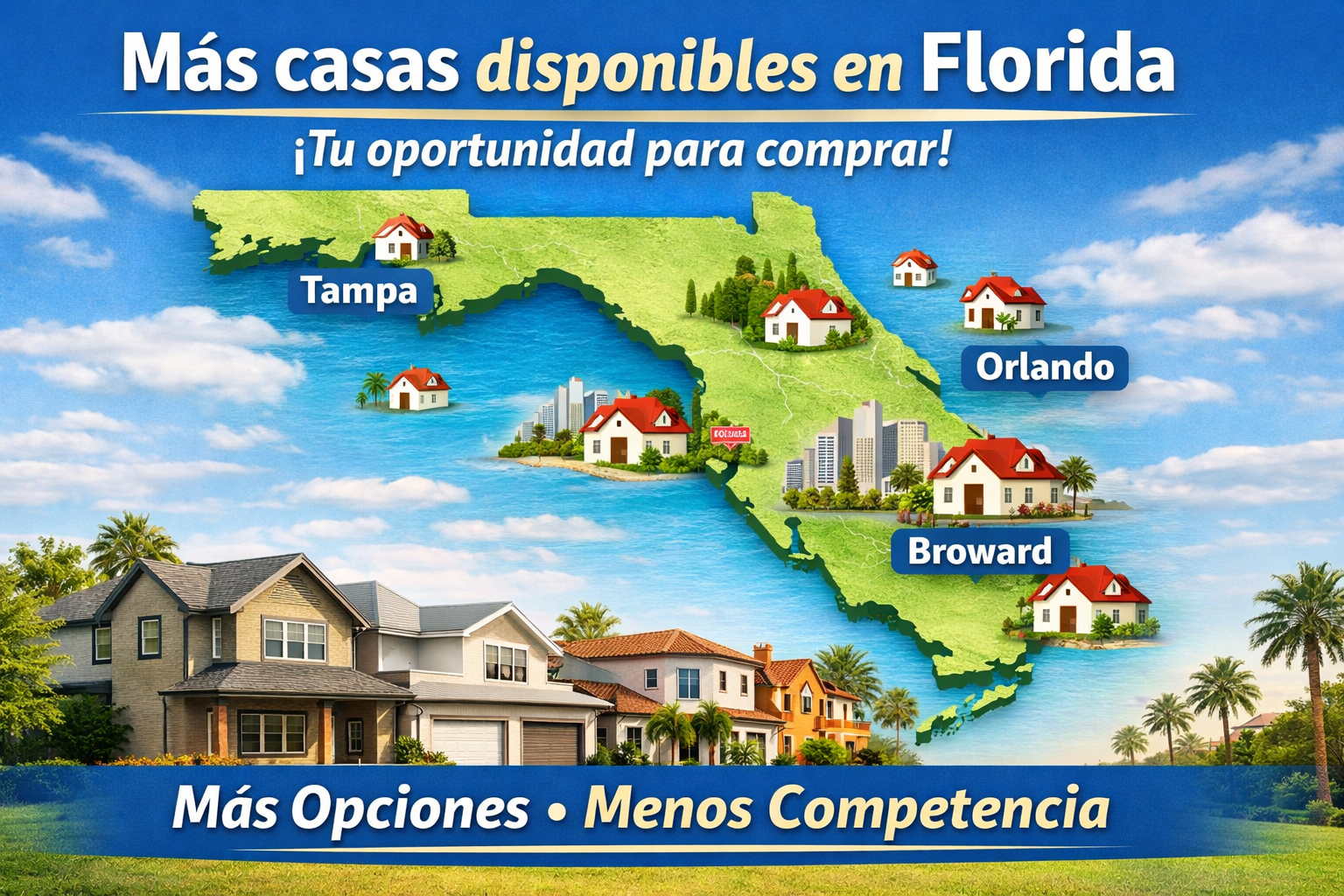  Más inventario en Florida: ¿qué significa para los compradores en 2026?