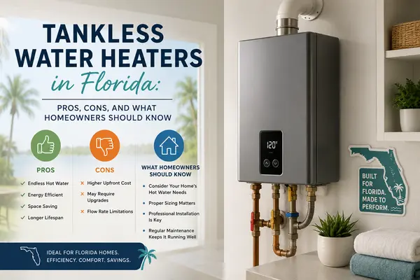 Tankless Water Heaters in Florida: Pros, Cons, and What Homeowners Should Know