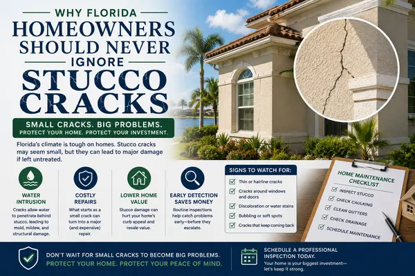 Why Florida Homeowners Should Never Ignore Stucco Cracks