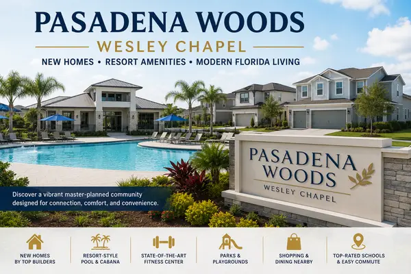 Pasadena Woods Wesley Chapel: New Homes, Resort Amenities, and Modern Florida Living,Kristie King