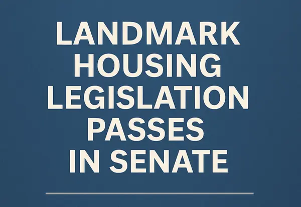 Landmark Housing Legislation Passes in the Senate,Christina Miranda PA