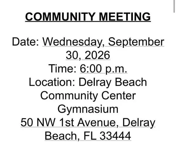 Delray Beach Community Meeting - The Future of Memorial Gardens Cemetry 