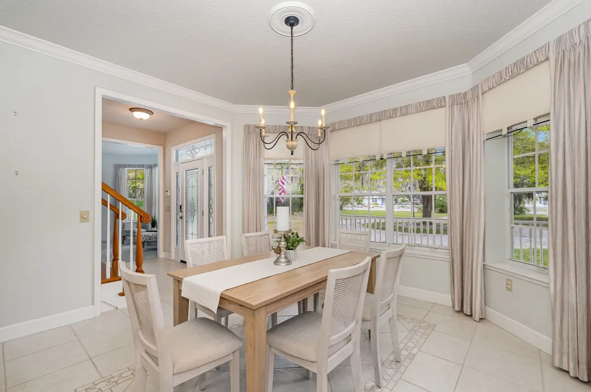 beautifully staged dining room