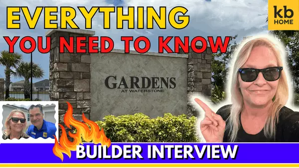 Building with KB Homes in Gardens at Waterstone | Palm Bay New Construction