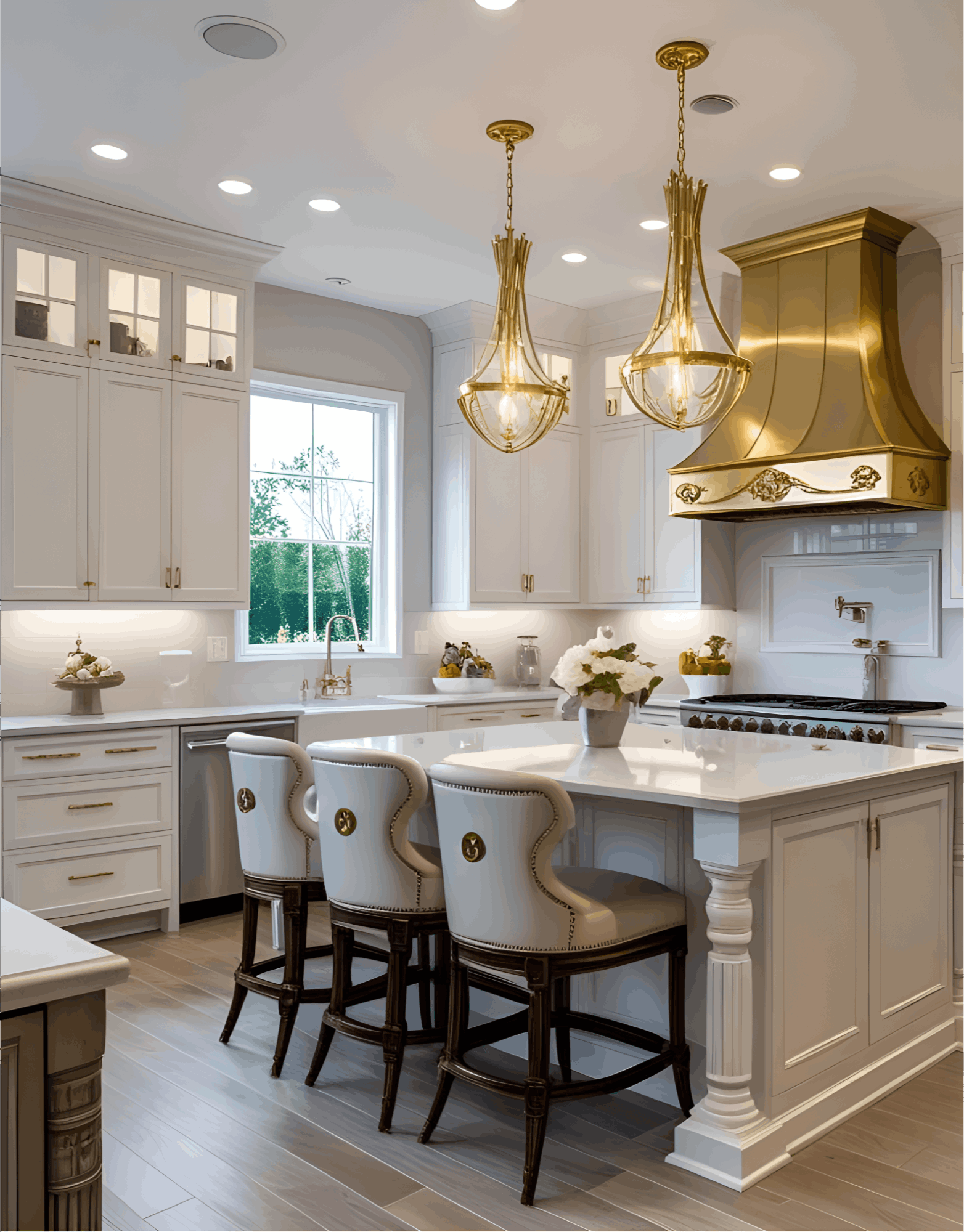 Luxury kitchen in model home