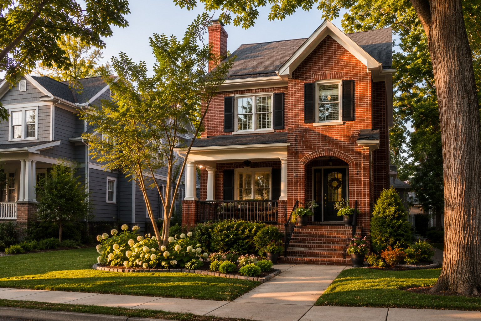 Traditional brick home for sale in Knoxville Tennessee