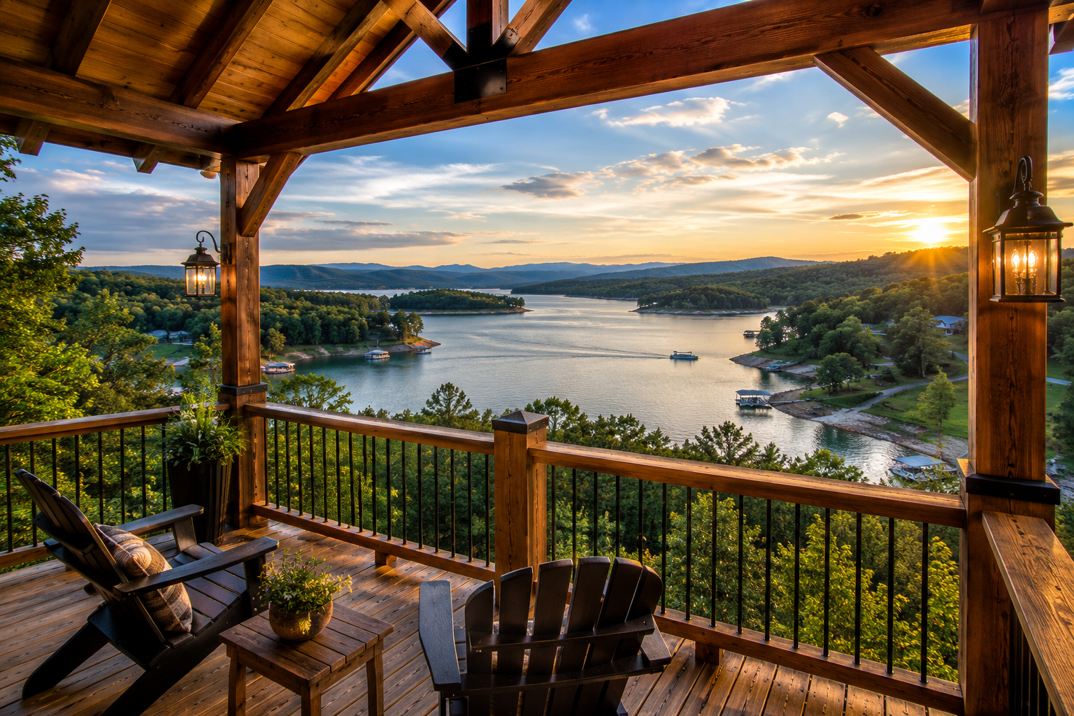 East Tennessee cabin at the lake