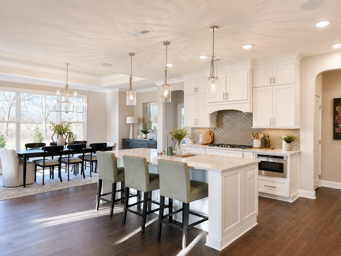 Luxury kitchen in model home