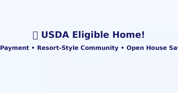 Dream Home Spotlight: Resort-Style Living with $0 Down Financing!