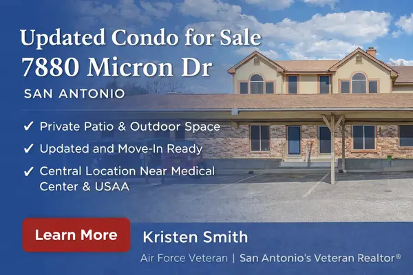 Updated Condo for Sale in San Antonio Near Medical Center | 7880 Micron Dr #4104,Kristen Smith
