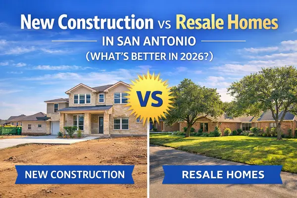 New Construction vs Resale Homes in San Antonio (Relocating to San Antonio 2026 Guide),Kristen Smith