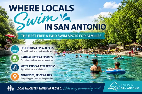 Where Locals Swim in San Antonio: Best Free & Paid Family Swim Spots (Relocating to San Antonio Guide 2026)