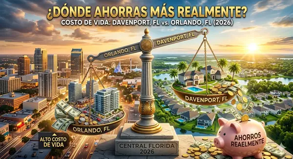 Costo de Vida en Davenport, FL vs. Orlando: ¿Dónde se Ahorra Realmente en 2026?,Fernando Perez De Armas