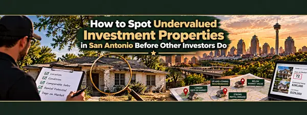 How to Spot Undervalued Investment Properties in San Antonio Before Other Investors Do