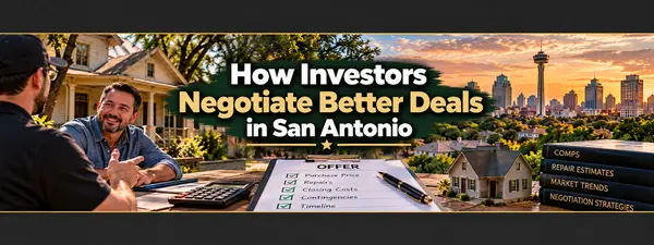 How San Antonio Real Estate Investors Can Negotiate Better Deals in Today’s Market