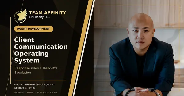 Phat Nguyen and Team Affinity branding for a real estate client communication operating system