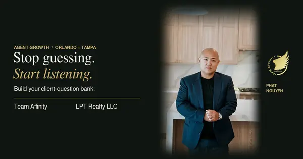 Phat Nguyen with Stop guessing, Start listening: a client-question content guide from Team Affinity and LPT Realty LLC.