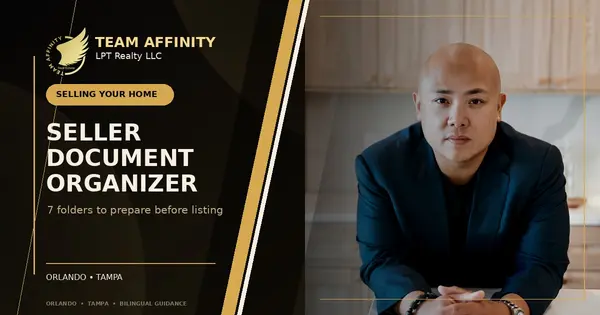 Team Affinity Florida seller document organizer checklist for preparing a home listing