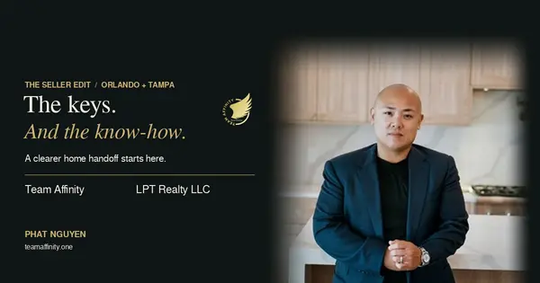Phat Nguyen: The keys. And the know-how. Team Affinity and LPT Realty LLC home handoff guide.