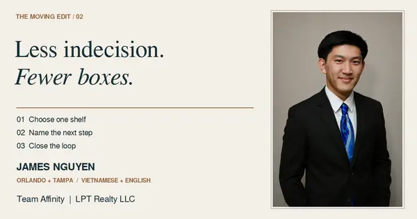 James Nguyen with an original home-planning editorial, Team Affinity, LPT Realty LLC.