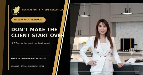 Julie Phan presents a 12-minute lead context reset for Orlando and Tampa real estate teams