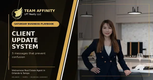 Julie Phan and Team Affinity real estate client update system