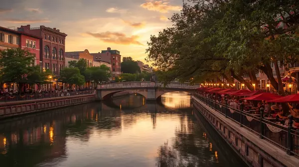 San Antonio River Walk at sunset – The Hub Realty Group powered by LPT Realty