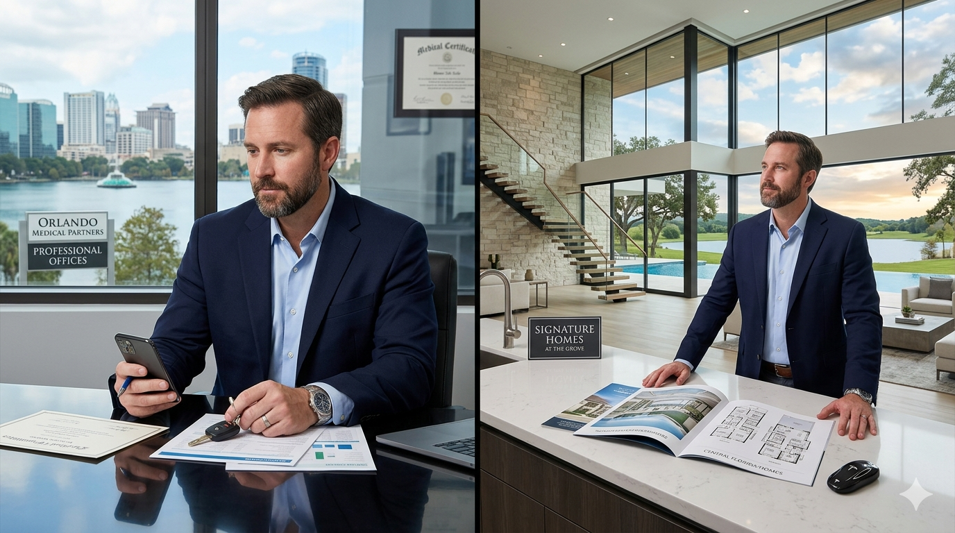 Luxury home buyer exploring Central Florida real estate opportunities