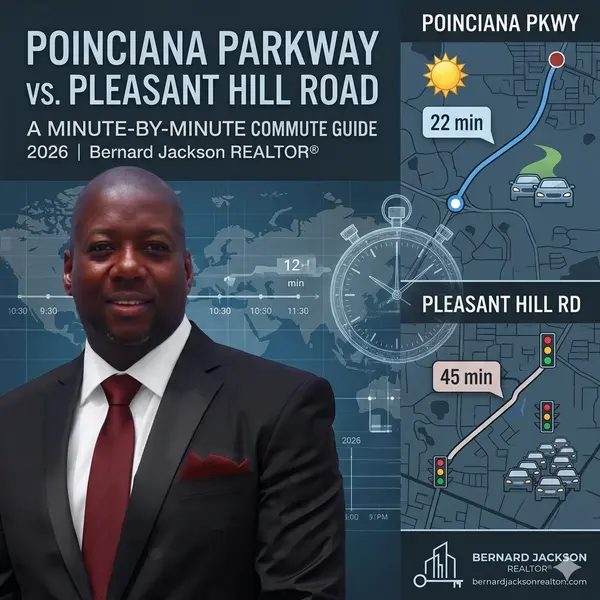 Poinciana Parkway vs. Pleasant Hill Road: A Minute-by-Minute Commute Guide 2026 | Bernard Jackson REALTOR®