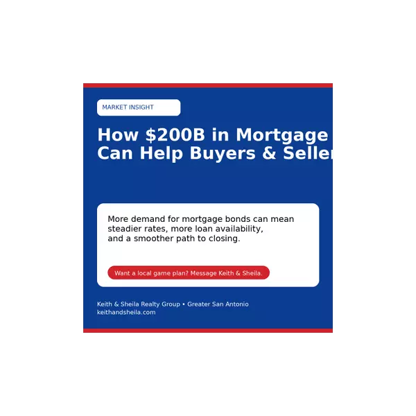 How $200B Mortgage Bond Buying Impacts Greater San Antonio Markets