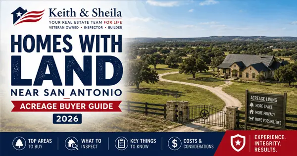 feature image of Homes with Land Near San Antonio – Acreage, Pricing &amp; What to Know
