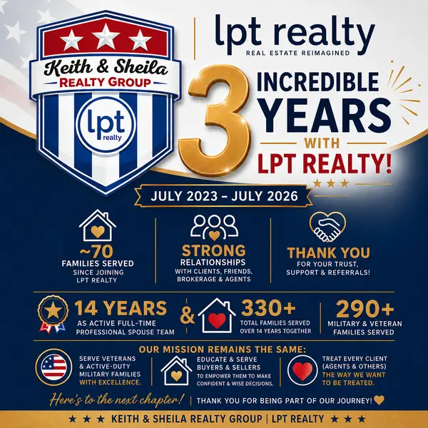 Celebrating 3 Years with LPT Realty | Keith & Sheila Realty Group