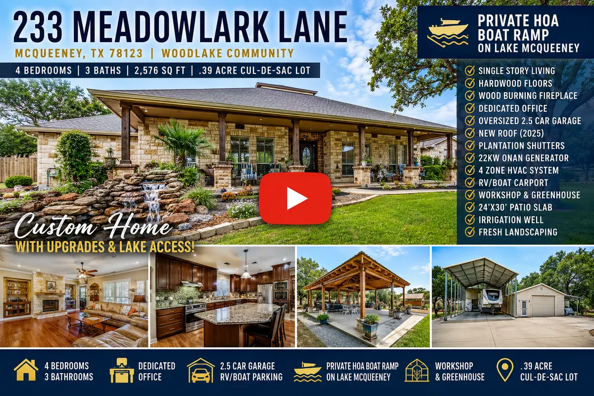 233 Meadowlark Ln, Mcqueeney, TX 78123-3238