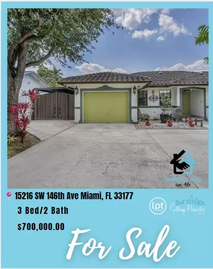 FOR SALE 15216 SW 146th Ave Miami, FL 33177