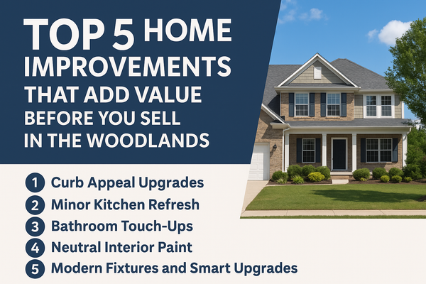 Top 5 Home Improvements That Add Value Before You Sell in The Woodlands