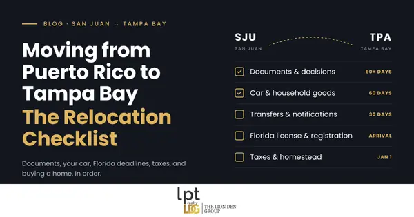 Moving from Puerto Rico to Tampa Bay: The Relocation Checklist