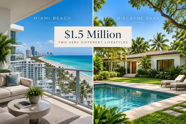 Miami Beach vs. Biscayne Park: What Does $1.5 Million Buy You Today?