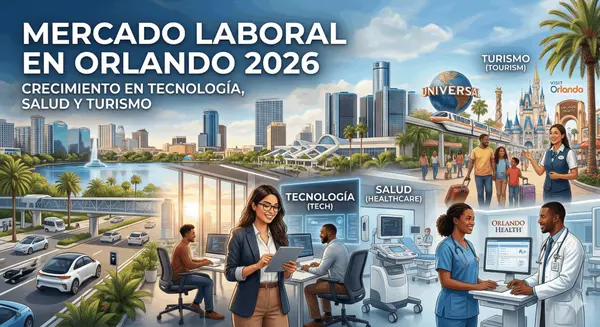 Mercado laboral en Orlando 2026: crecimiento en tecnología, salud y turismo,Daneibis Hernandez Garcia