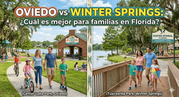 Oviedo vs Winter Springs: ¿Cuál es mejor para familias en Florida?