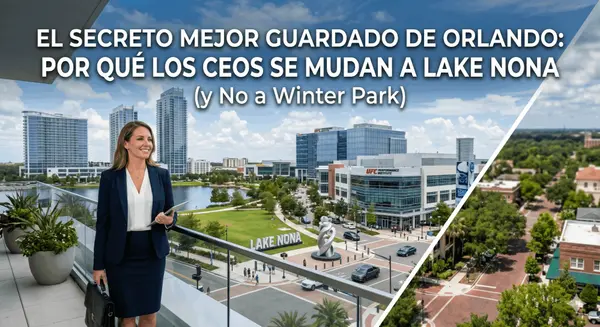El Secreto Mejor Guardado de Orlando: Por Qué los CEOs se Mudan a Lake Nona (y No a Winter Park)