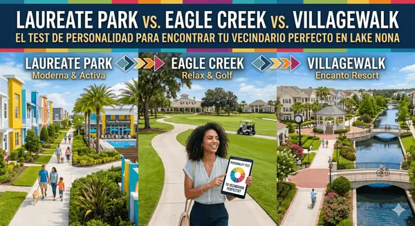 Laureate Park vs. Eagle Creek vs. VillageWalk: El Test de Personalidad Para Encontrar TU Vecindario Perfecto en Lake Nona