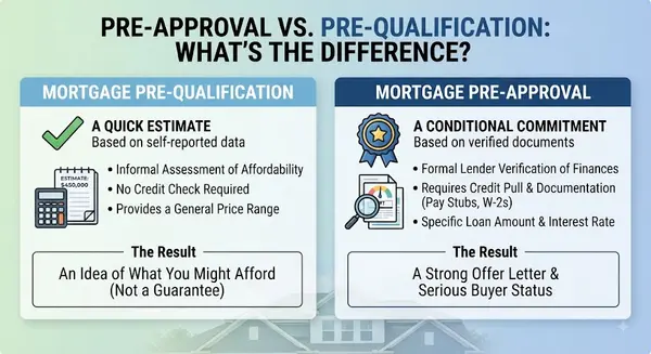 PRE-APPROVAL VS. PRE-QUALIFICATION: WHAT'S THE DIFFERENCE?