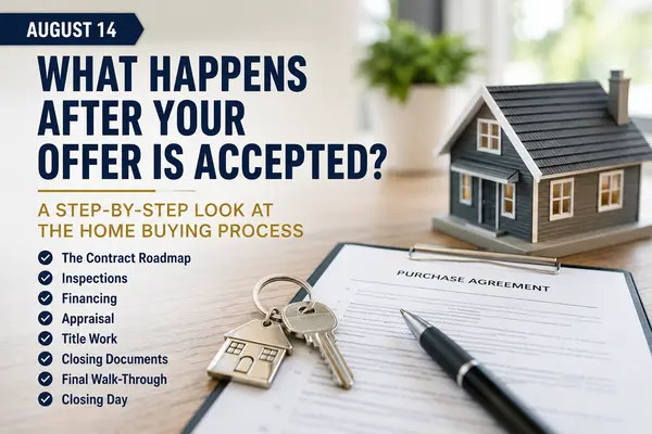 WHAT HAPPENS AFTER YOUR OFFER IS ACCEPTED? A STEP-BY-STEP LOOK AT THE HOME BUYING PROCESS