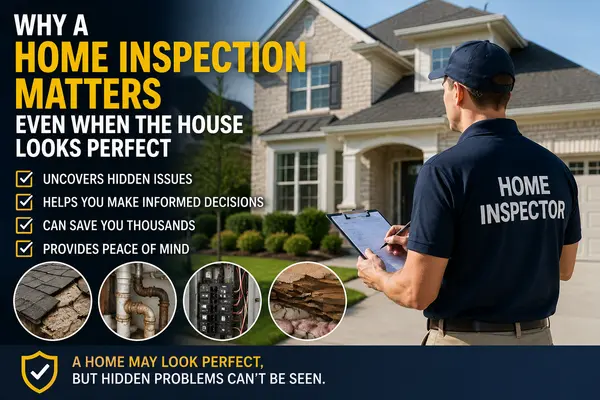 WHY A HOME INSPECTION MATTERS EVEN WHEN THE HOUSE LOOKS PERFECT