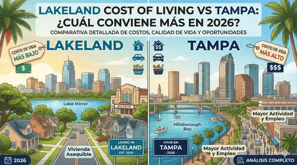 Lakeland cost of living vs Tampa: cuál conviene más en 2026,Michael Cruz Irizarry