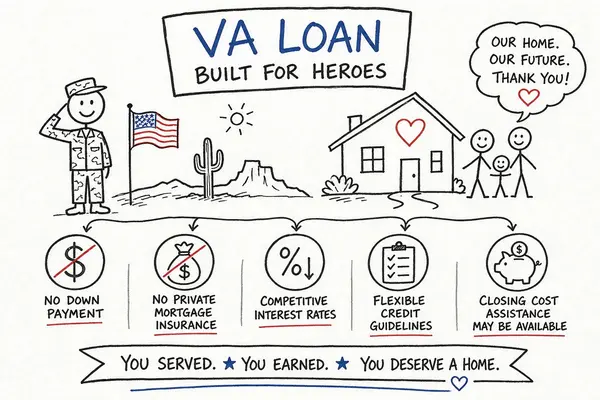VA Loan Benefits Every Arizona Military Homebuyer Should Know
