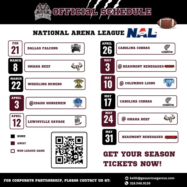 Catch the Action with the Shreveport Rouxgaroux – Arena Football at Its Finest!,Jenni McCarty