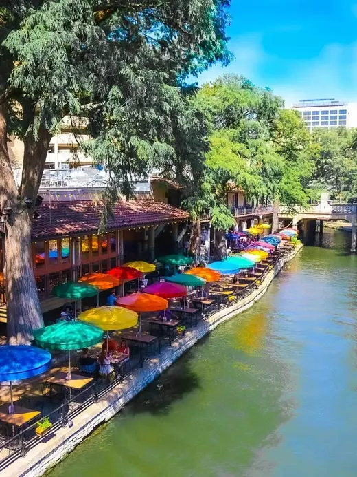 Local boutique shops within Riverwalk trail adjacent area
