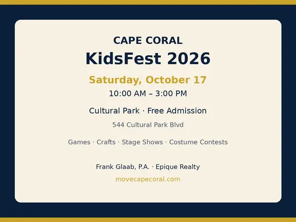 feature image of When is Cape Coral KidsFest 2026 and is it free?