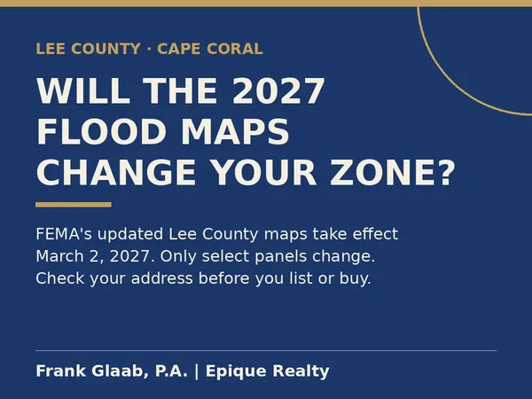 feature image of Will the 2027 Lee County flood map update change my Cape Coral flood zone?